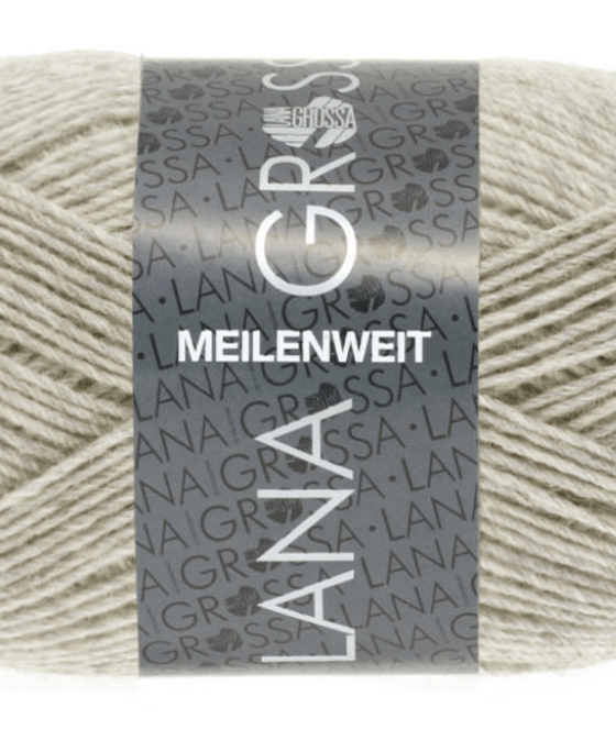 Lana Grossa Meilenweit 50g - 1301 світлий беж