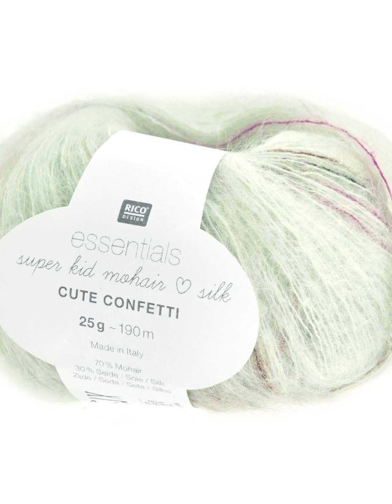 Rico Essentials Super Kid Mohairs Loves Silk Cute Confetti 004-Літо